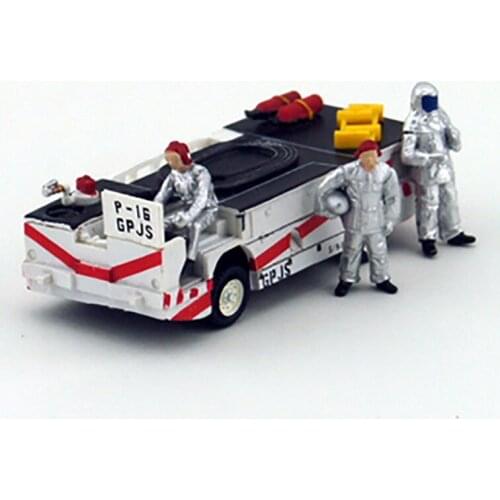 1/72 Scale HHC0004 USA Navy Deck Crew & Fire Truck 3 Firefighters Navy Ground Crew Scene Display Doll Figure