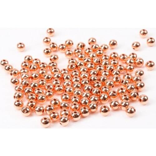 Copper CCB Round Big hole Seed Spacer Loose Beads For Jewelry making DIY 4mm 6mm 8mm 10mm 12mm 14mm 16mm 18mm 20mm