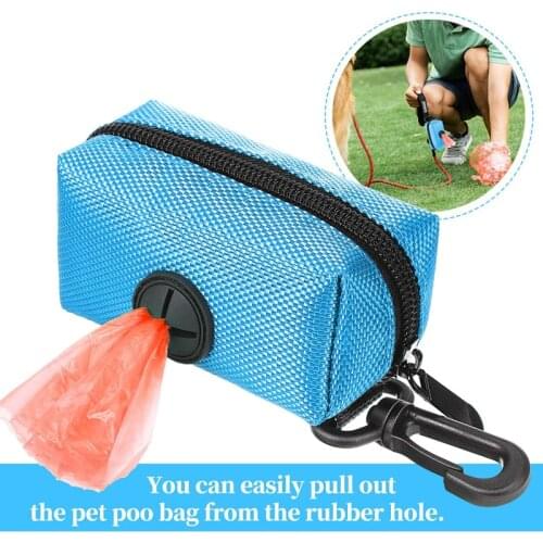 Dog Poop Bag Holder Leash Attachment Pet Waste Bag Dispenser Garbage Bag Dispenser Carrier Case Dog Products