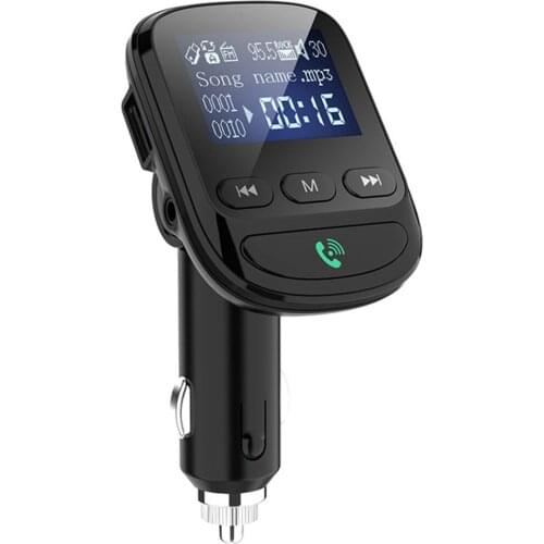 Multi-function Car FM Transmitter MP3 Player Wireless Adapter Hands-free Car Kit Modulator With USB Quick Charge QC3.0