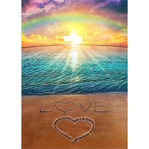 Sunset Landscape 5D DIY Diamond Mosaic Beach Embroidery Cross Stitch Diamond Painting Kits Craft Home Decoration Handicraft Gift