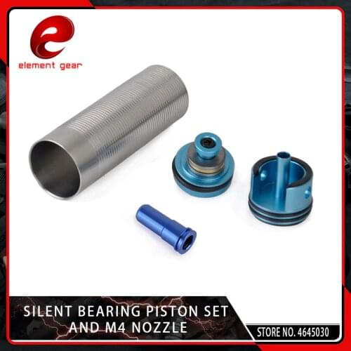 Element 4PCS Hunting CNC Aluminum Cylinder Head/Piston Head /Nozzle/Cylinder Set for M4 Series Airsoft AEG Accessories