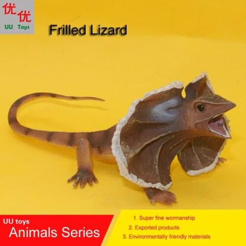 New arrival: Frilled Lizard Simulation model Animals kids toys children educational props Action Figures