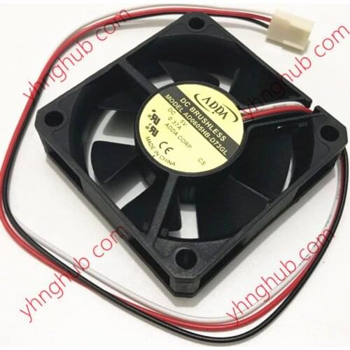 ADDA AD0605HB-D73GL DC 5V 0.37A 60x60x15mm 3-wire Server Cooling Fan