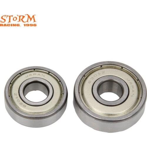 Motorcycle Front Wheel Hub Roller Bearings 6201 6301 Z For Kawasaki Suzuki KLX140 2008-2015 KX100 1998-2015 KX65 KX85 KX80 RM100