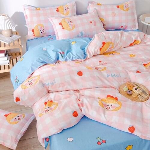 Nordic Bedding Set Duvet Cover Bed Linen Twin Size 100% Polyester Bed Sheets And Pillowcases Twin Queen King Full Size