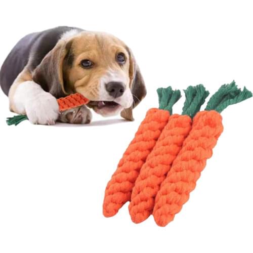 Outdoor Tossing Game Puppy Teeth Cleaning Cat Stick Dog Supplies Pet Molar Cotton Rope Toy Cute Radish Shape Dog Chewing Toy