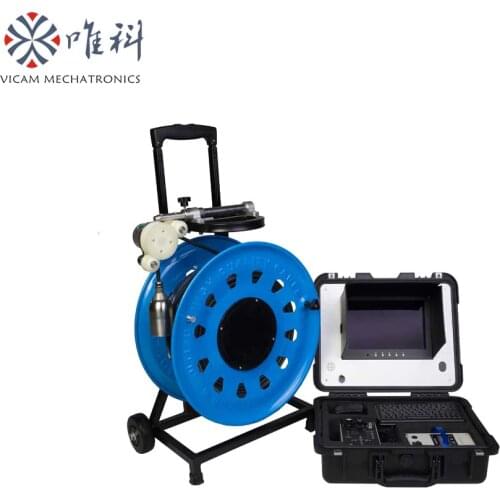 Vicam 100m cable waterproof IP68 well inspection camera with 55mm camera head V10-100