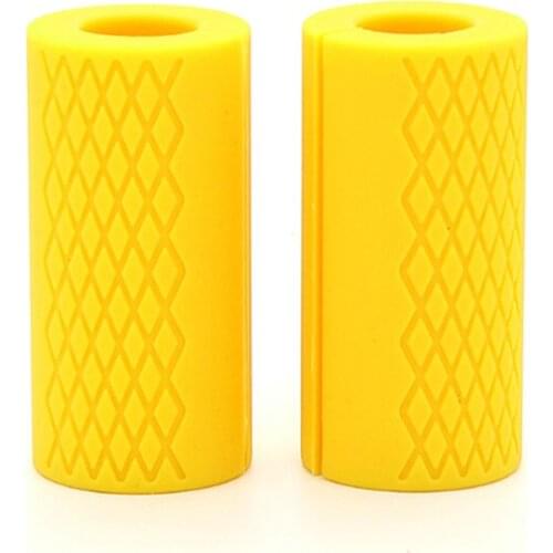 WolFAce 1Pcs Dumbbell Barbell Grip Bar Pad Handles Silicone Anti-slip Protect Pull Up Weightlifting Kettlebell Fat Gym Support