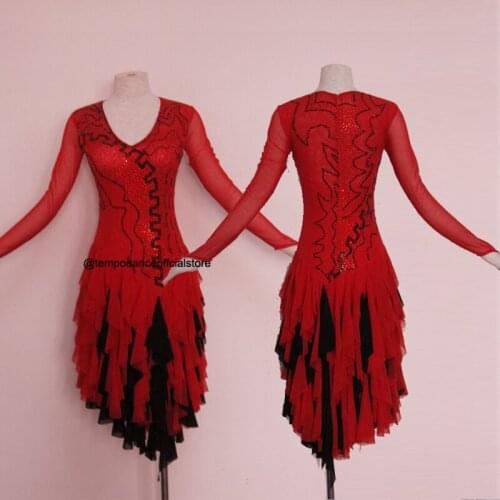 Free custom Ballroom dress,Novelty & Special Use, Cheap Ballroom,High Quality Novelty & Special Use,Women Ballroom dance Dress