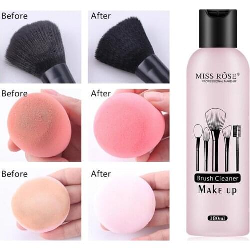 180ml Powder Puff Cleaning Fluid Blush Eye Shadow Eyebrow Brush Face Mask Makeup Brushes Sponge Beauty Tools Liquid Cleaner