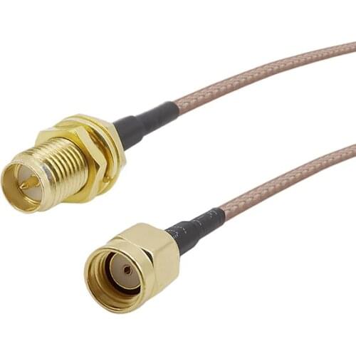 5cm10cm15cm Low-Loss RP-SMA Male to RP-SMA Female Antenna Connector RG316 Wire Extension RF Coaxial Cable Adapter Jumper Pigtail