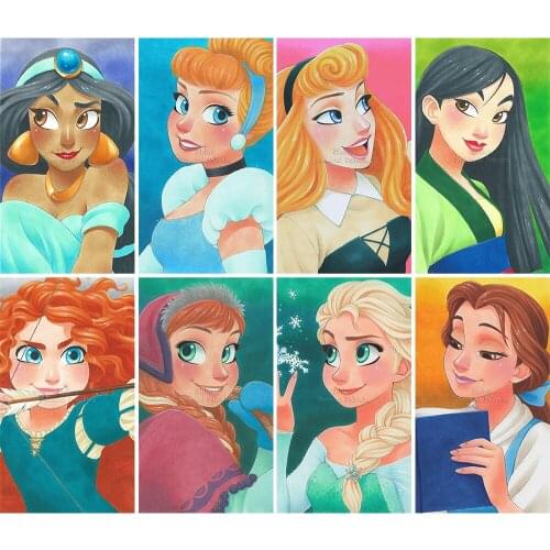 Diamond Painting Disney Cartoon Princess Elsa 5D DIY Full Square Round Embroidery Mosaic Set Cross Stitch Home Decor Art Gift