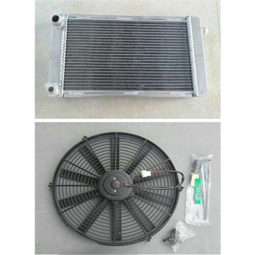 ALUMINUM RADIATOR + FAN For MG 1974-1980 MIDGET 1500 MT 1979 1978 1976 1975 74 - 80