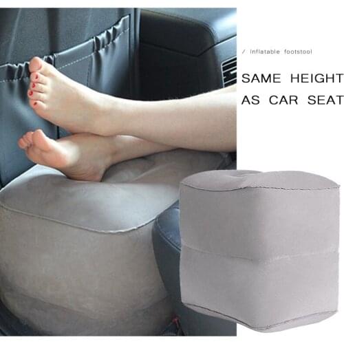 Car Inflatable Footstool Long-Distance Auto Foot Pad Train Hard Seat Foot Step Travel Inflatable Foot Pad Inflatable Footstool