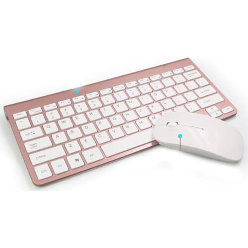 Wireless Keyboard and Mouse, 2.4G Slim Compact Quiet Small Keyboard and Mouse Combo for Windows, Laptop, PC, Notebook