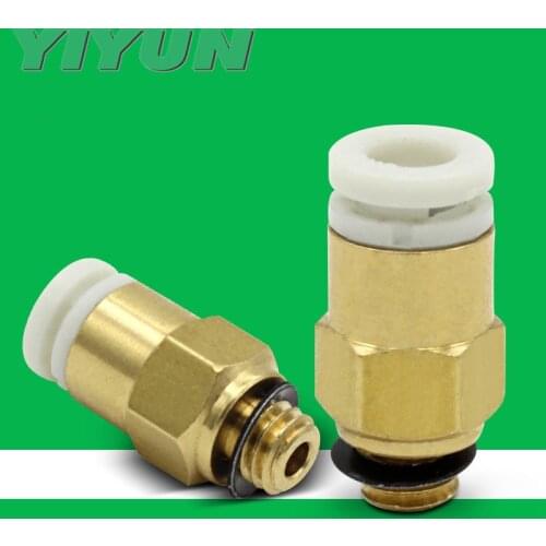 KJH03-M3 KJH03-M5 KJH03-01S KJH04-M3 KJH04-M5 YIYUN Pneumatic mini-elbow through pipe quick insertion quick joint