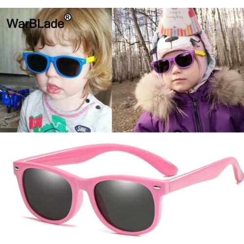 WarBlade Kids Sunglasses Silicone Flexible Polarized Children Sun glasses Fashion Boys Girls Glasses UV400 Baby Shades Eyewear