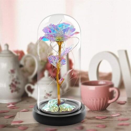 Rose Flower & Glass Dome Mothers Day Mom Gifts Roses Gifts for Mom Wife Her Mothers Day Birthday Gifts for Women Decorations