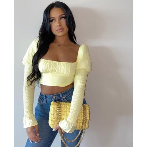 Желтые блузки JNQHWH China At AliExpress