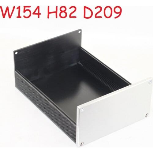 DAC Decoder Shell Blank Panel Power Amplifier Chassis No Hole DIY Preamp Headphone Amp W154 H82 D209