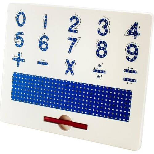 Magnetic Tablet Drawing Board Pad Toy Bead Magnet Stylus Pen Numbers Writing Memo Board Educational Toy early learning aids