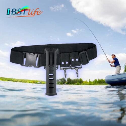 Multi-function Nylon Belt Waist Rod Holder Portable Pole Inserter Fishing Rod Pesca Rack Quick Belt Holder Inserting Device