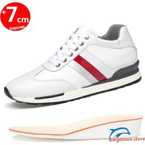Elevator Shoes Men Sneakers Heightening Shoes Men Increase Shoes Height Increase Insole 7CM Tall Shoes