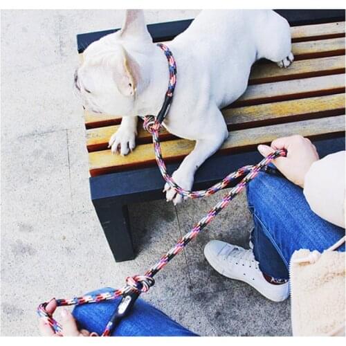 New Type Reflective Pet Dog Cat LeashTraction Rope for Dogs Pets Short Walking Rope Dog Leashes