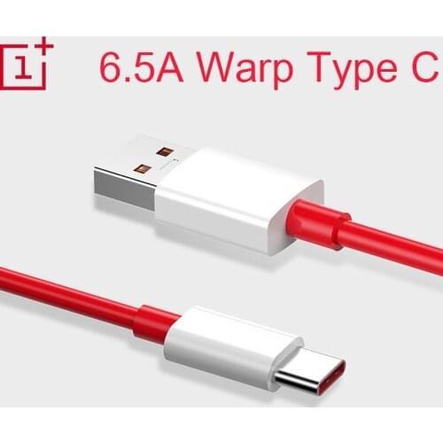 Original Oneplus 9 8 Pro 6.5A Warp Dash Quick Charger Cable USB 3.1 Type C Fast Charge Data Wire For One Plus 8t 9R 5G 7T 6T N10