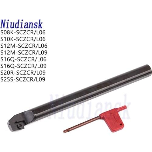 S08K S10K S12M-SCZCR06 S16Q-SCZCR06 Internal Tool Holder S16Q-SCZCR09 S20R S25S-SCZCR09 Inner Hole Turning Tools CNC Lathe Tools