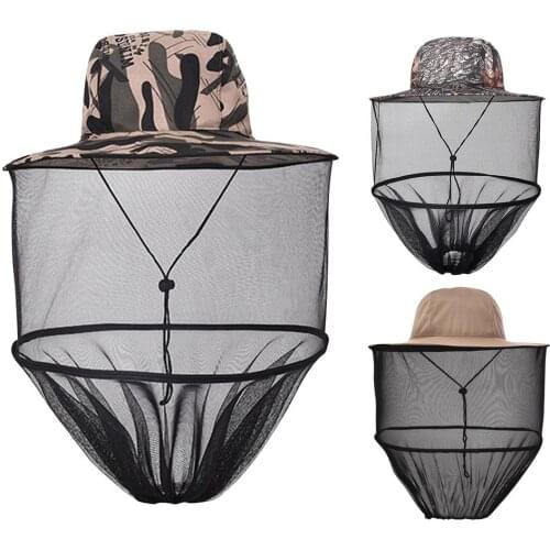 Sun Net Hat Breathable Outdoor Night Fishing Cap Sun Protection Breathable With Buckle Hem For Hunting Hiking Camping Boating
