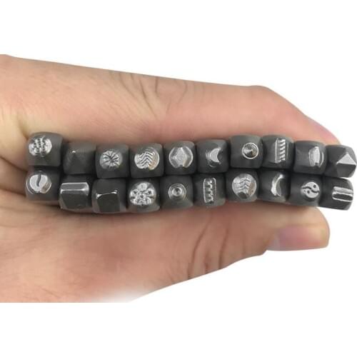 New Arrival 20PCS Design Jewelry Stamp Steel Punch Tool for Beading & Jewellery Making Metal Design Stamps Mixed Set