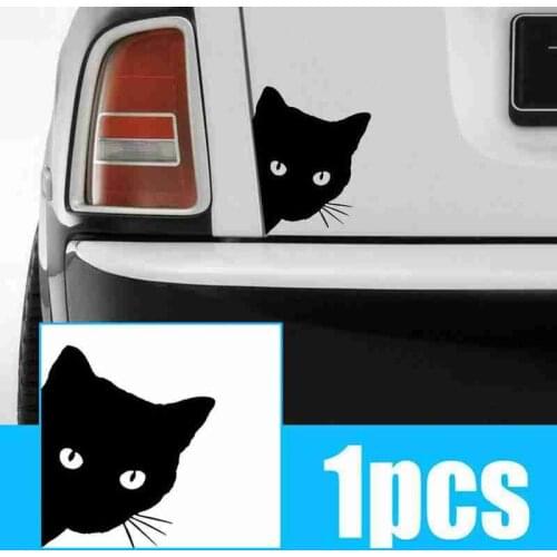 1Pcs Reflective Cute Cartoon Cat Car Sticker