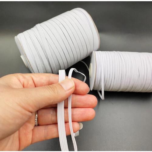 10Meters Elastic Bands for Masks Sewing Elastic Cord Rope White Elastic Rubber Band Elastic Mask DIY Mask Garment Accessories