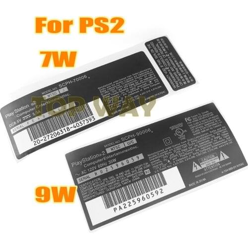 10pcs Skin Sticker For Playstation2 PS2 70000 90000 Custom Decal Game Sticker for PS2 7w 9w Dualshock Controller sticker