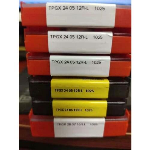 10PCS CARBIDE INSERT TPGX 240512R-L 1025