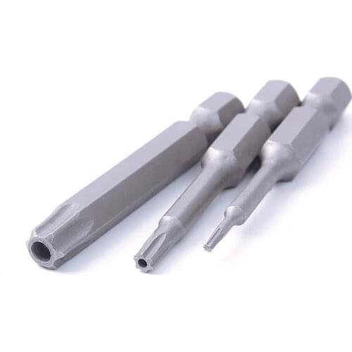 12pcs 50mm Torx Screwdriver Bits T5 T6 T7 T8 T9 T10 T15 T20 T25 T27 T30 T40 1/4 Inch Hex Shank Electric Screw Driver Bit Set