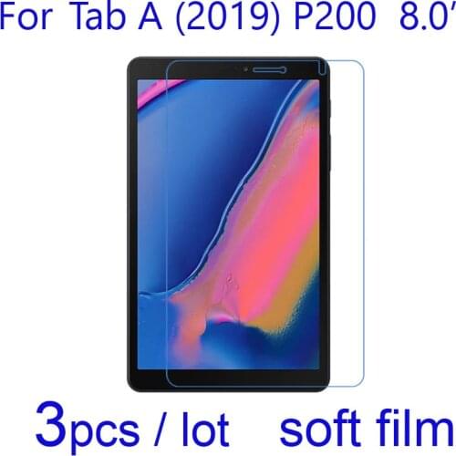 3pcs/lot Screen Protectors for Samsung Galaxy Tab A 2019 with S Pen P205/0 8.0 Clear/Matte/Nano Explosion Proof Protective Film