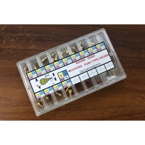 39PCS Gold Color Watch Part Friction Button Pusher for Chronograph Watches