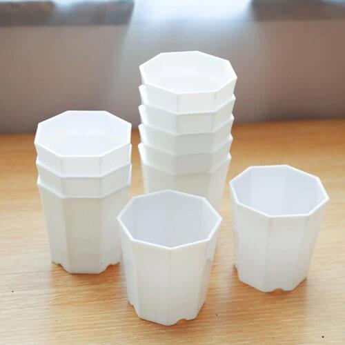 5PCS Succulents Flower Pot Plant Pot Planter Plastic Pots Round For Home Office Or Garden Decoration