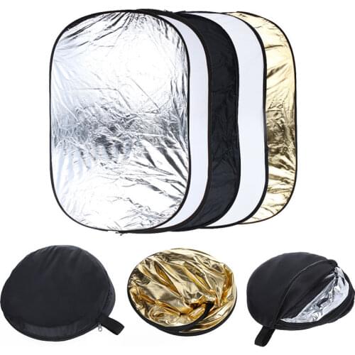 Free Collapsible 100cm*150cm 5-in-1 Photography background Reflector board photo studio Lighting Diffuser