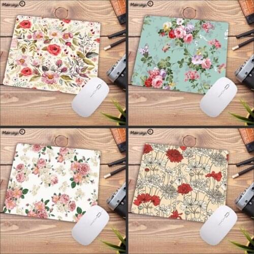 Mairuige Big Promotion New Printed Flowers Gaming Keyboard Anti-slip Mice Mat Computer Mousepad for Dota 2 LOL Gamer Mouse Pad