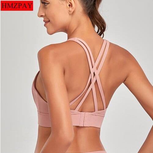 Nylon Top Women Bra Sexi Top Woman Breathable Underwear Women Fitness Yoga Sports Bra For Women Gym Nude Sports Underwear