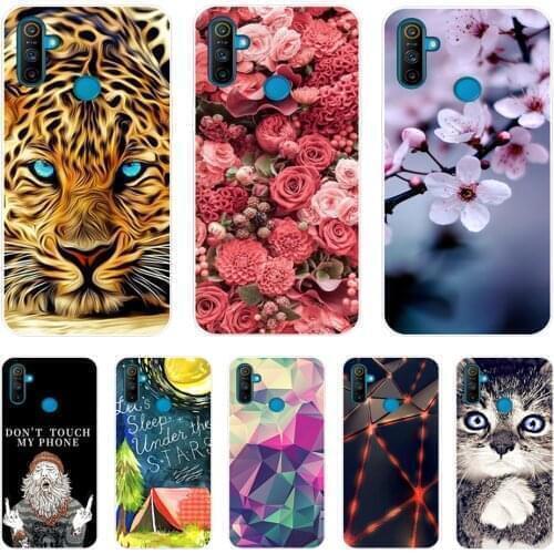For Oppo Realme C3 Case Shockproof Soft silicone TPU Back Cover For Oppo Realme C3 Phone Cases Realme C3 Case 6.5" Cute Cartoon