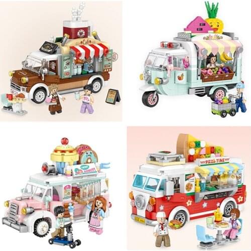 LOZ MINI Blocks Kids Building Toys Boys Girl Puzzle Snack Truck Adult Gift 1737 1738 1739 1740 no box