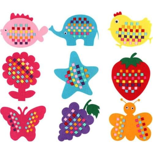 Kindergarten Manual Diy Weave Cloth Early Learning Education Toys Montessori Teaching Math Toys