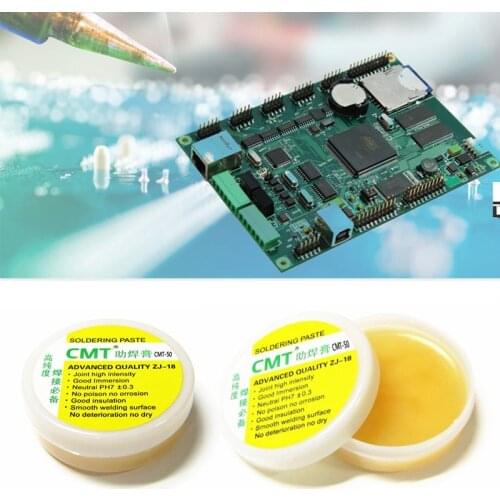 CMT-50g Rosin Flux Soldering Paste Welding Flux Soldering Tin Cream Welding Grease Paste Flux for PCB BGA PGA SMD Repair