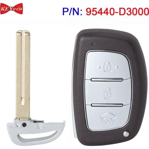 KEYECU for Hyundai Tucson 2015 2016 2017 2018 Smart Remote Key Fob P/N: 95440-D3000 95440D3000 433MHz ID47 Chip