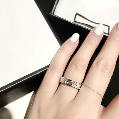 Classic Charm Hollow Full Zircon S925 Sterling Silver Ring Original Female High Quality Exquisite Jewelry Valentines Day Gift